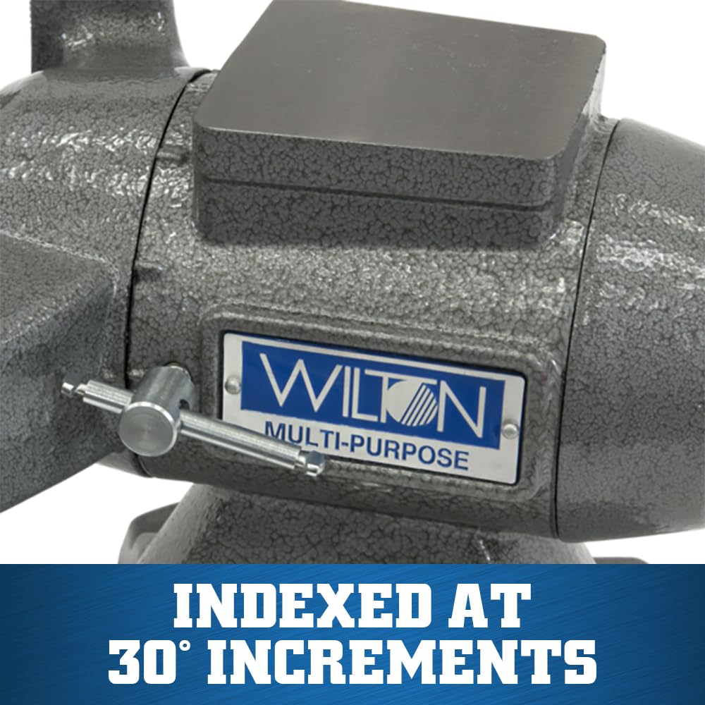 Multi-Purpose Wilton Bench Vise, 5-1/2" Jaw Width, 5" Max Jaw Opening, 2-3/4" Throat (Model 550P)