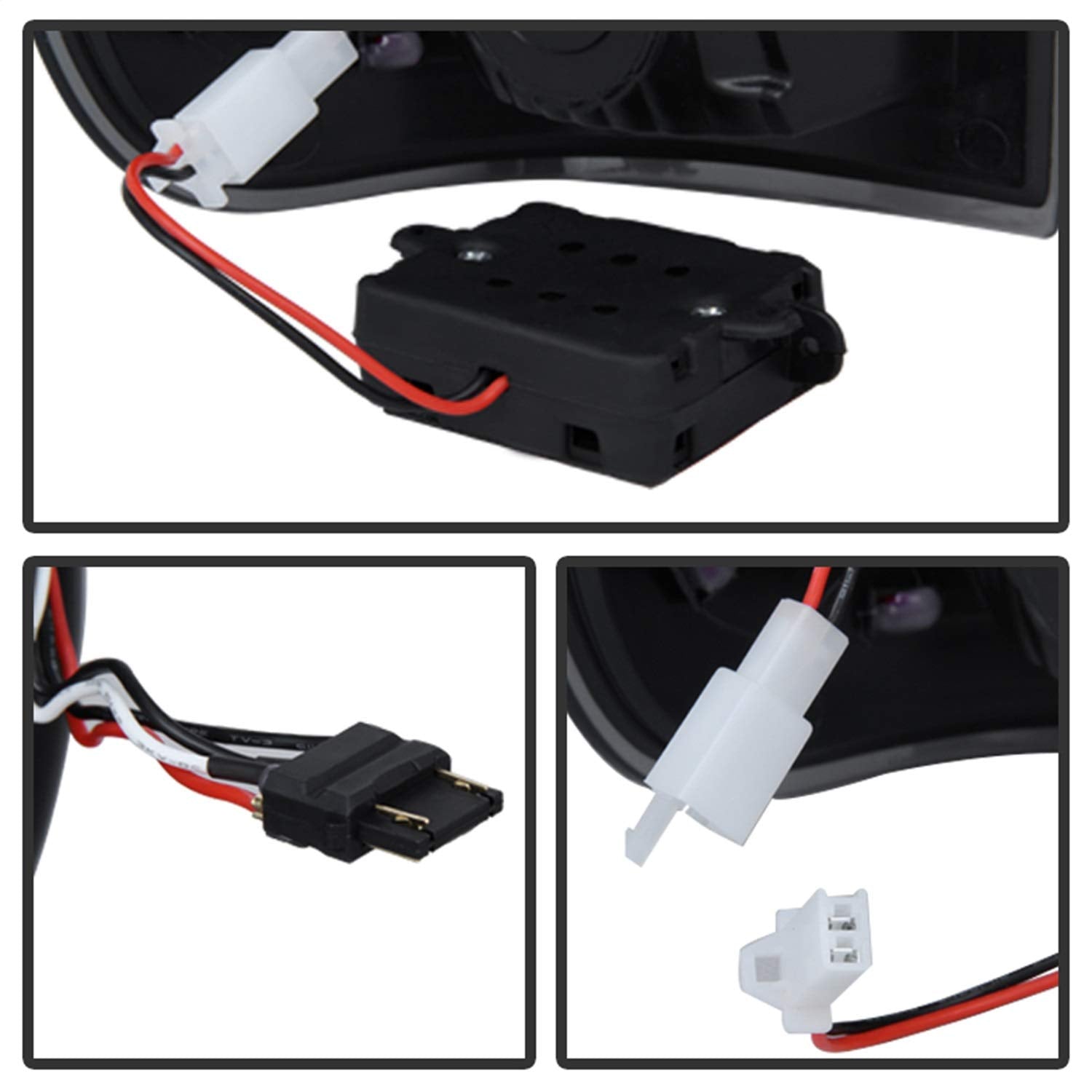 LED Tail Lights xTune Black/Clear 9027680