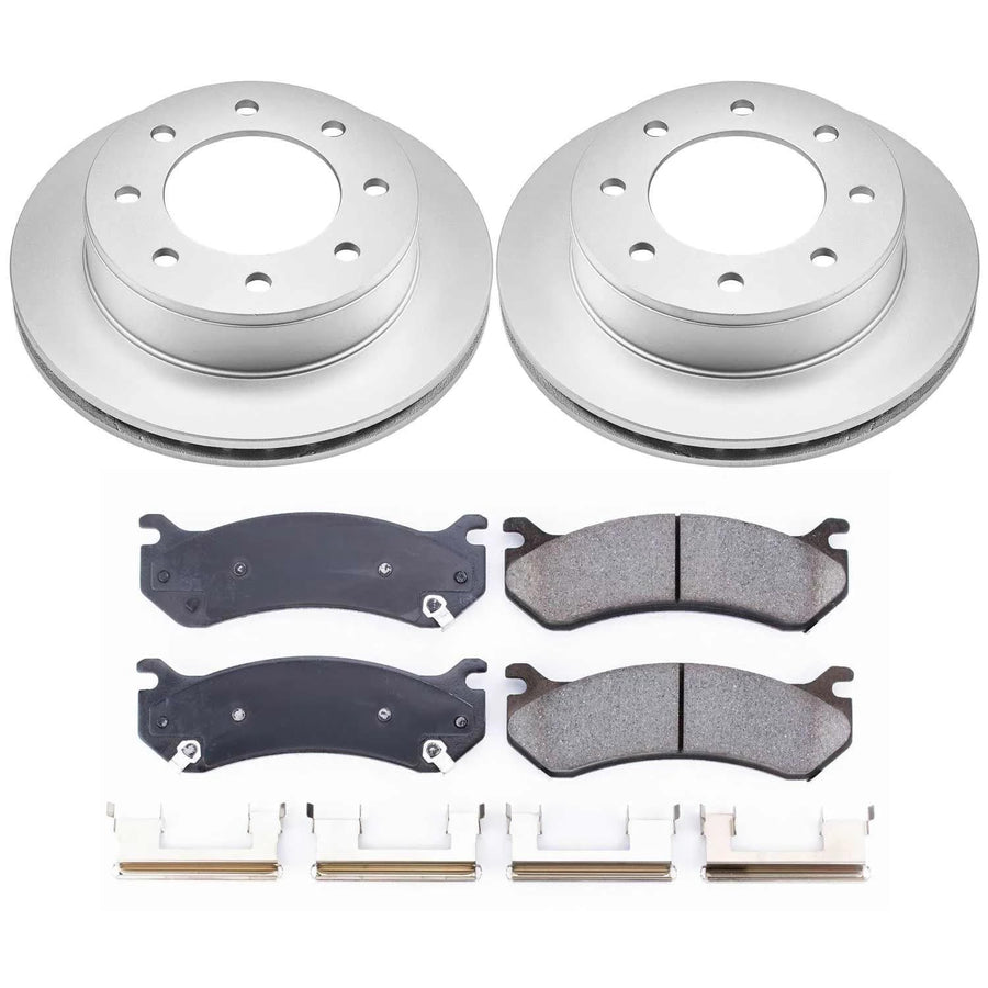 Power Stop Coated Brake Rotor & Ceramic Brake Pads CRK2036- rear