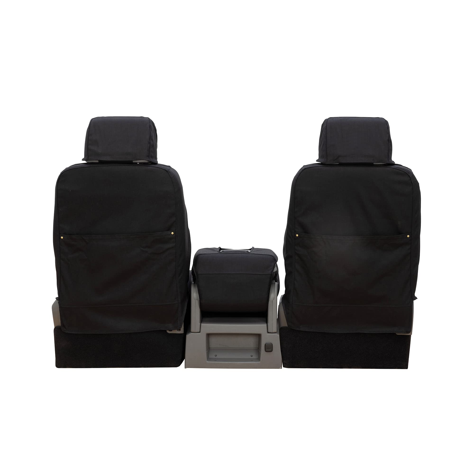 Covercraft Super Dux Carhartt SeatSaver Custom Seat Covers | SSC3479COBK | 1st Row 40/20/40 Bench Seat | Compatible with Select Chevrolet Silverado/GMC Sierra 1500/2500/3500 Models | Black