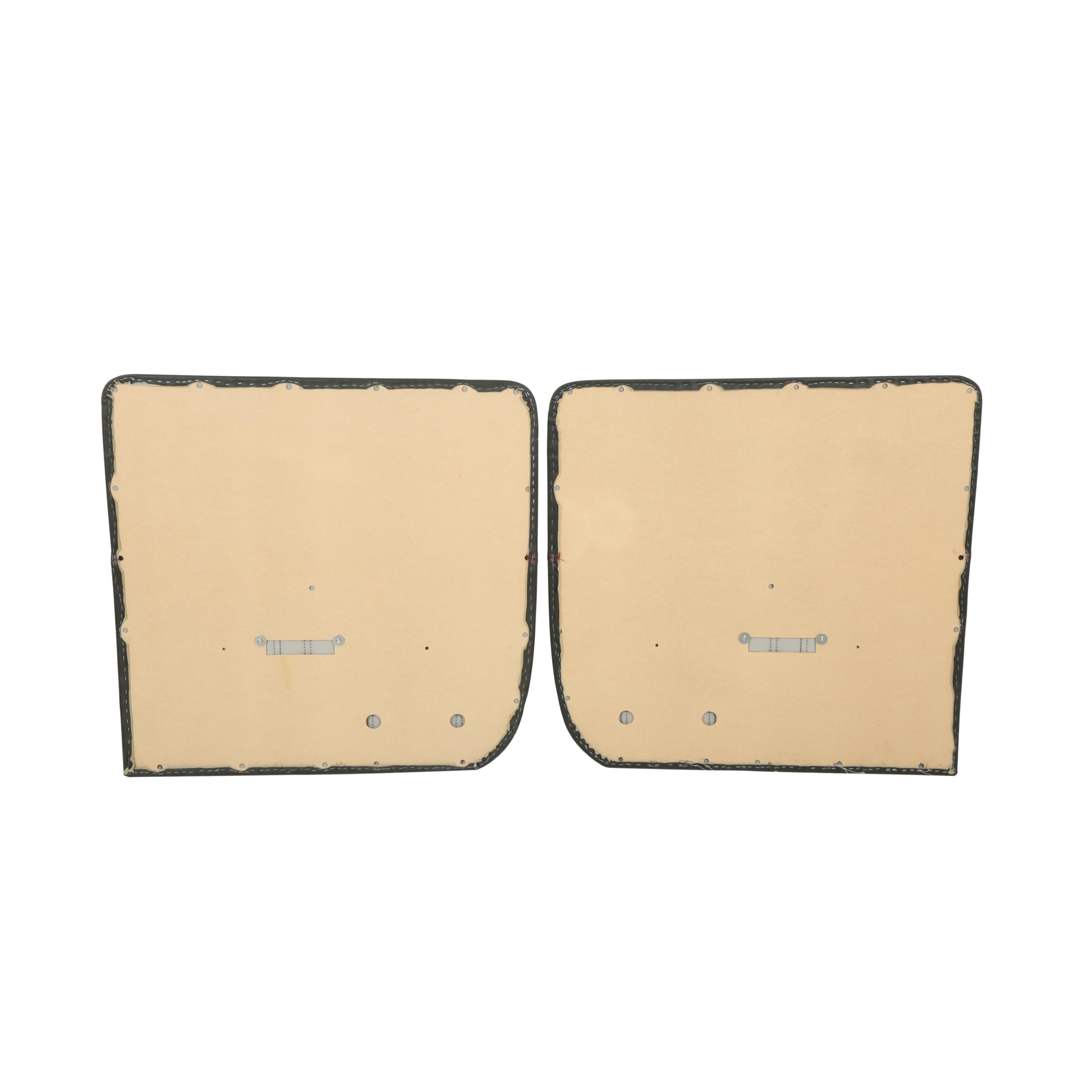 Brothers QDP059FRED Trucks Custom Sport Door Panels-Flat Black/Red Stitch-Pair
