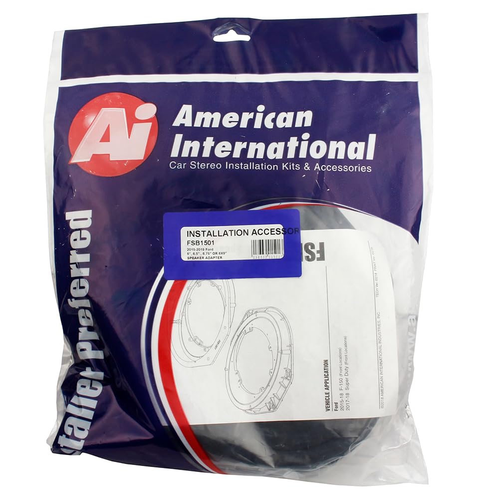 American International FSB1501 Adapters Speaker for Ford F-Series Trucks 2015 to 2018
