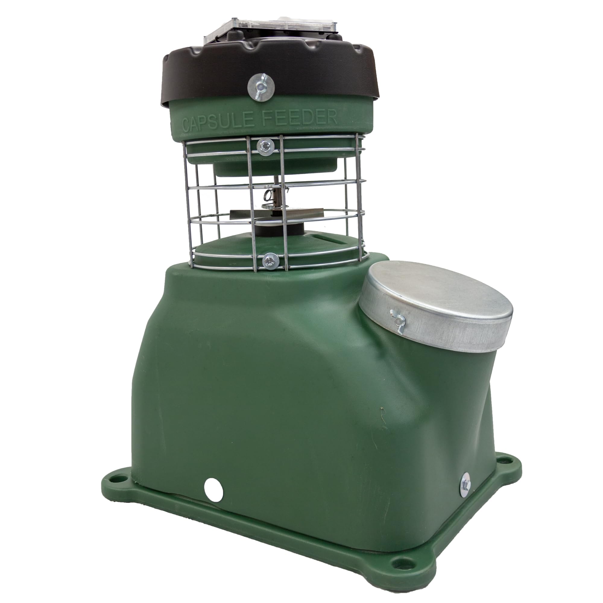 Game Feeder Capsule Feeder with 100LB Capacity, 360-Degree Broadcast Hunting Game Feeder