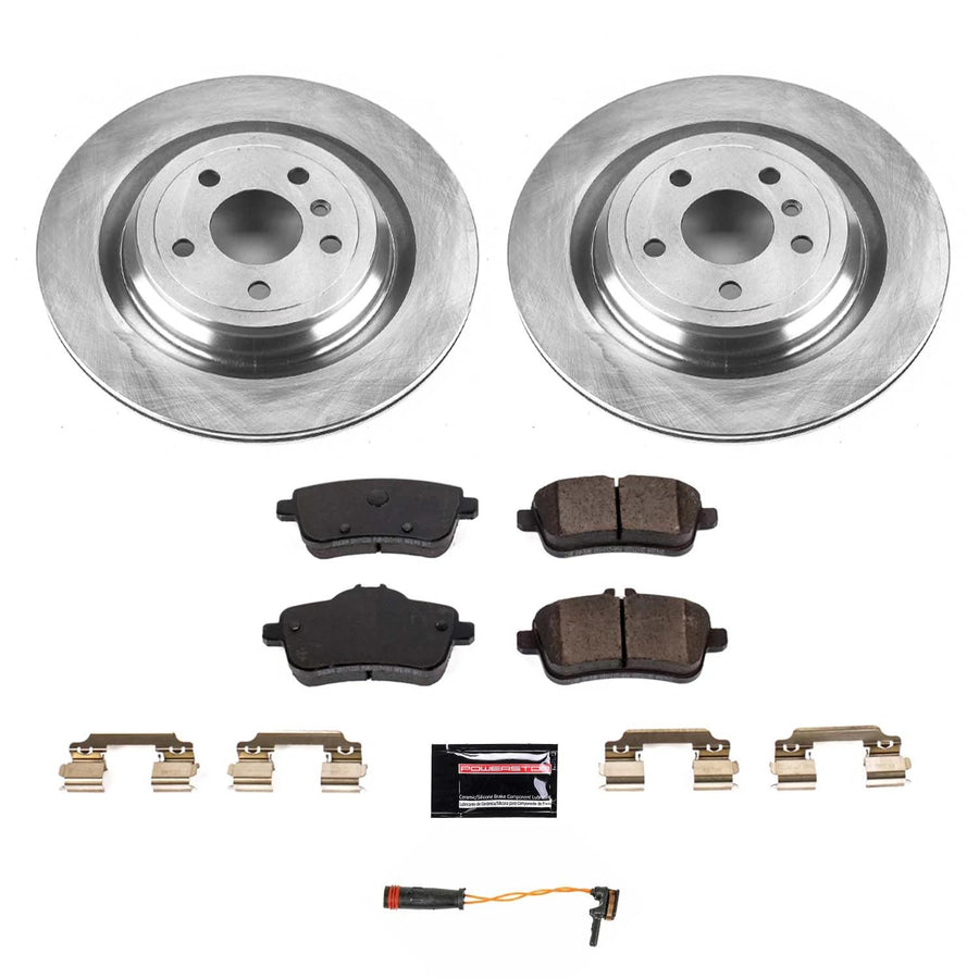 Power Stop KOE7438 Rear Replacement Brake Kit-OE Brake Rotors & Ceramic Brake Pads For GLE300d, GLE350, GLE400, GLE, GLE43 AMG, GLE450, GLE550e, ML, ML350, ML, ML550 [Model Specific]