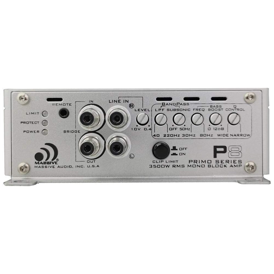 Massive Audio Mega Amplifier Primo Series Monoblock 7000 Watt Class D P8