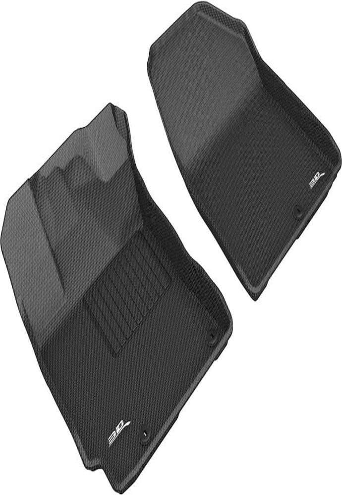 Kagu Floor Mat (Black) 3D MAXpider Compatible with KIA Forte 2019-2023 - Front Row