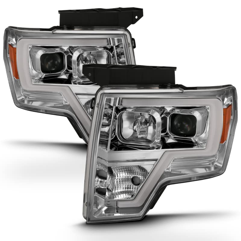PROJECTOR PLANK STYLE FORD F-150 09-14 HEADLIGHTS CHROME (FOR HALOGEN MODELS)