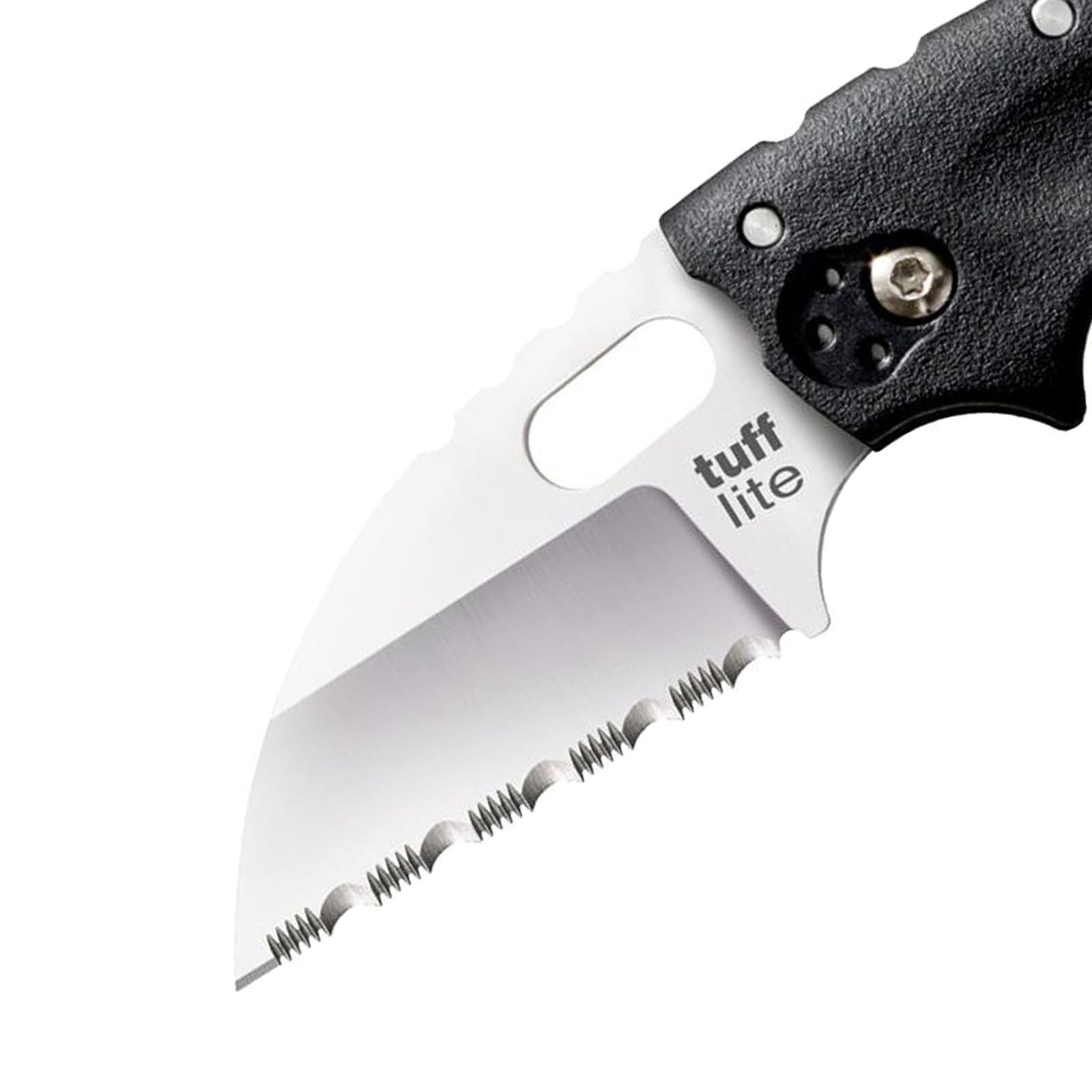 Cold Steel Tuff Lite 2.5" Sheepsfoot AUS8A Serrated Blade 3.5" Griv-Ex Handle Everyday Carry Pocket Folding Knife w/Tri-Ad Lock