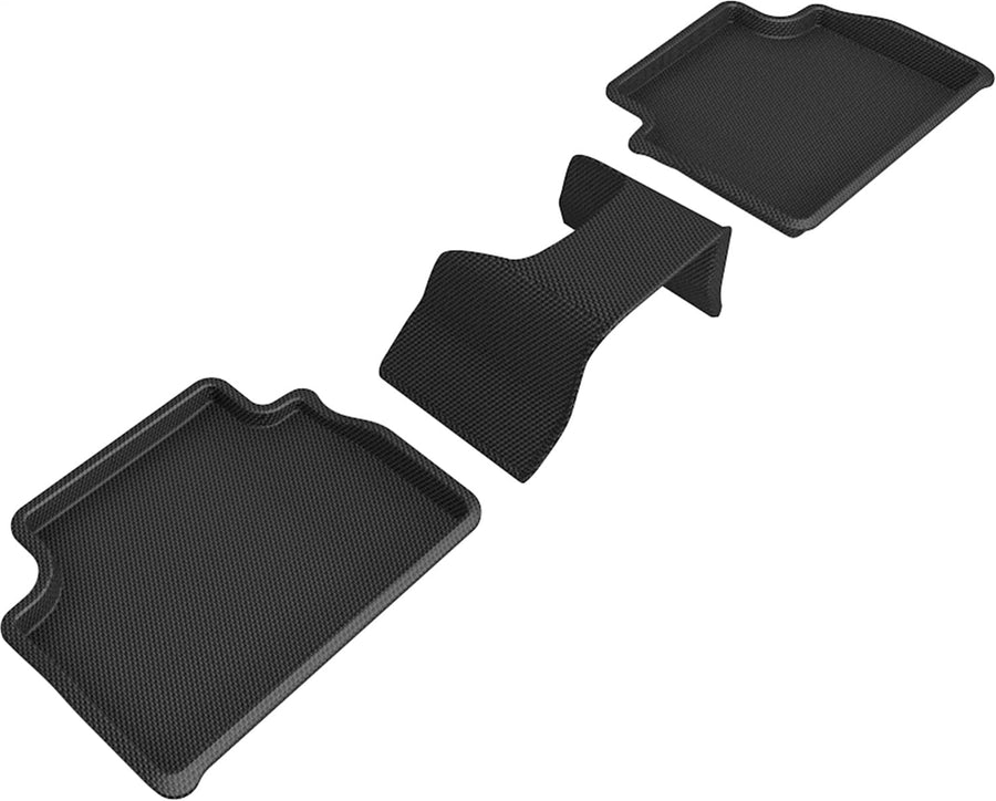 3D MAXpider Kagu Custom Fit Floor Mat (Black) Compatible with Alfa Romeo Giulia / Giulia Quadrifoglio 2017-2025 - Second Row