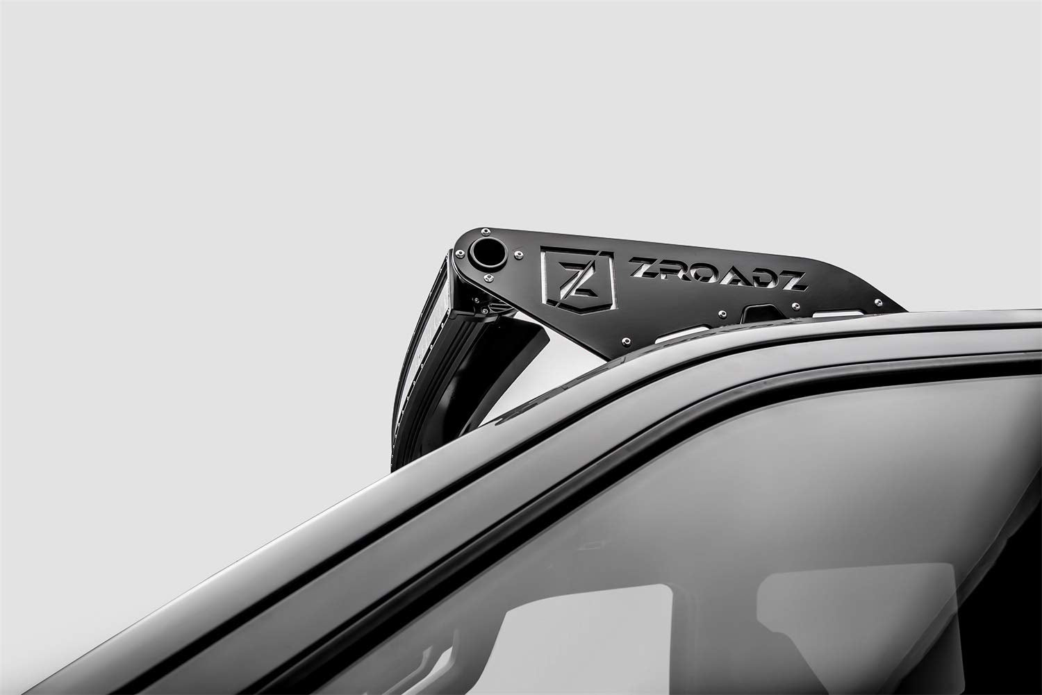ZROADZ LED Mounting Bracket Front Roof - Compatible w/ 2015-2020 ALL Ford F-150 - to Mount (1) 52 Inch ZROADZ or similar style Curved LED Light Bar (Not Included) - PN #Z335662