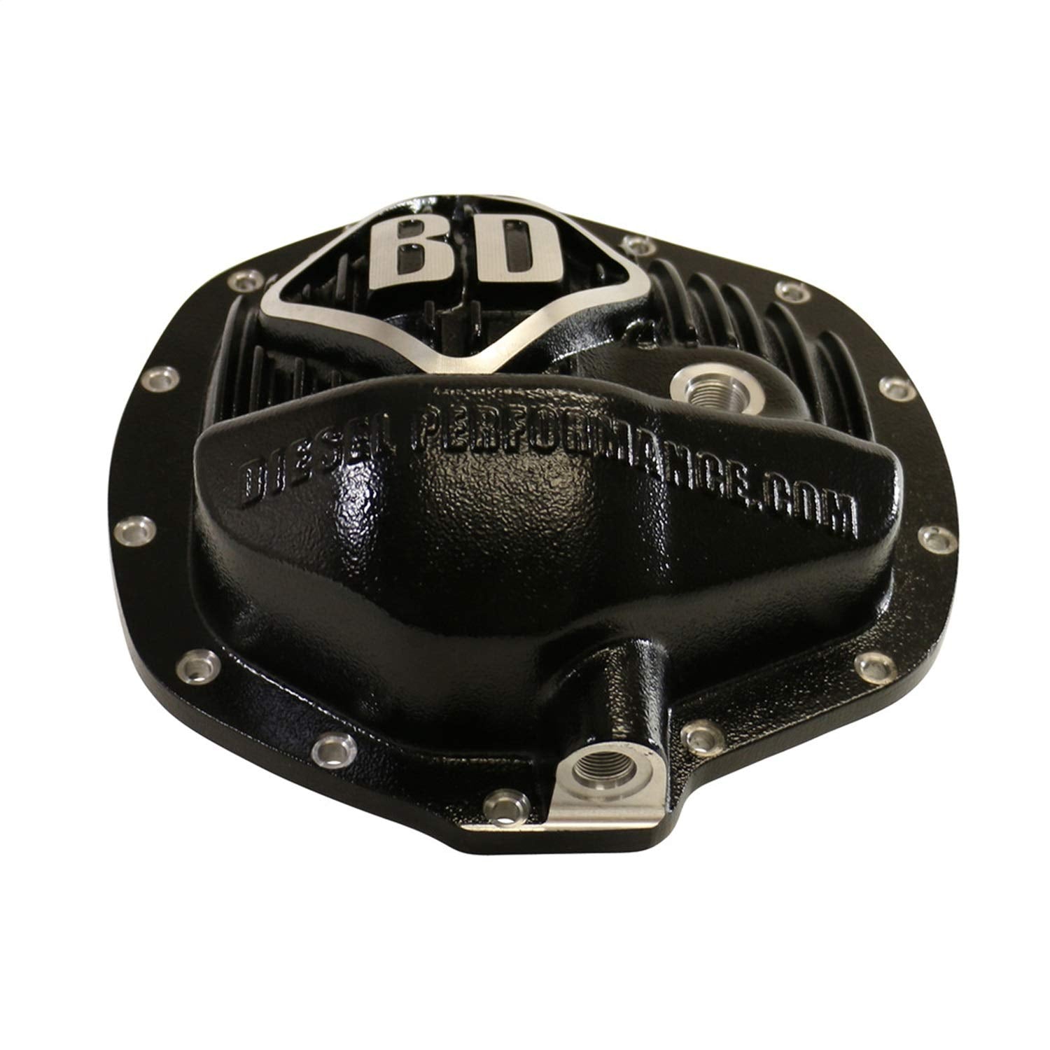 Differential Cover BD Diesel 1061825; Rear; w/AA 14 Bolt-11.5 in. Differential; Incl. Differential Cover/O-Ring Gasket/Bolt/Washer/Drain Plug/Plug -10 ORB;