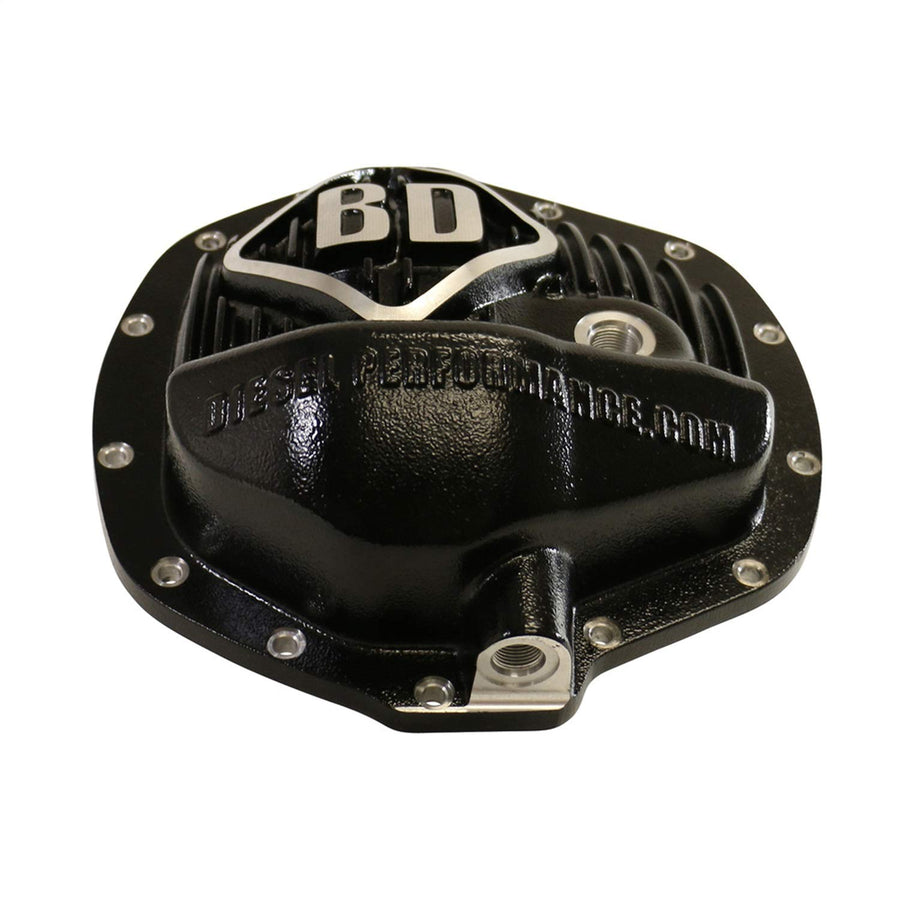 Differential Cover BD Diesel 1061825; Rear; w/AA 14 Bolt-11.5 in. Differential; Incl. Differential Cover/O-Ring Gasket/Bolt/Washer/Drain Plug/Plug -10 ORB;