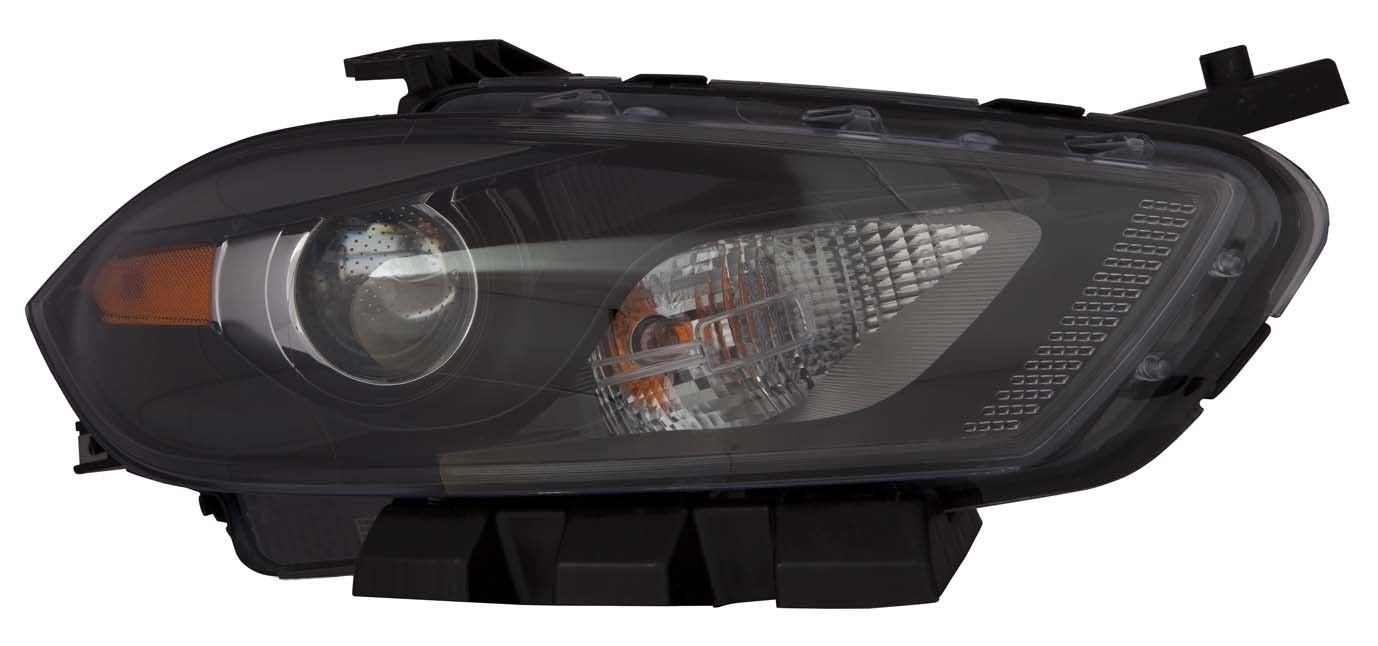 DEPO AUTO PARTS Right CAPA Black Trim Passenger Headlight for 2013 2014 2015 DODGE DART Priority