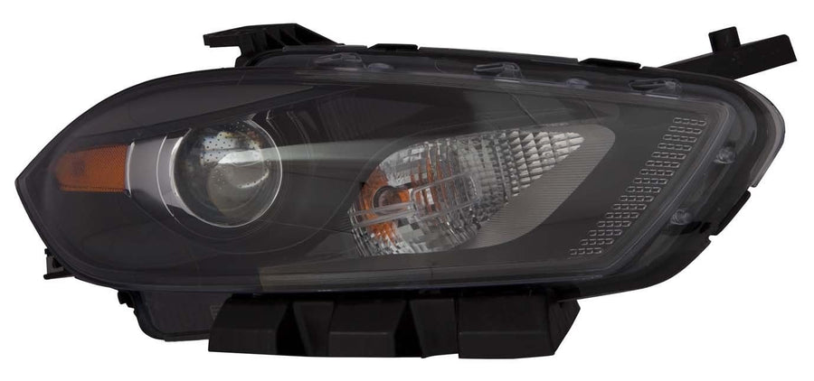 DEPO AUTO PARTS Right CAPA Black Trim Passenger Headlight for 2013 2014 2015 DODGE DART Priority