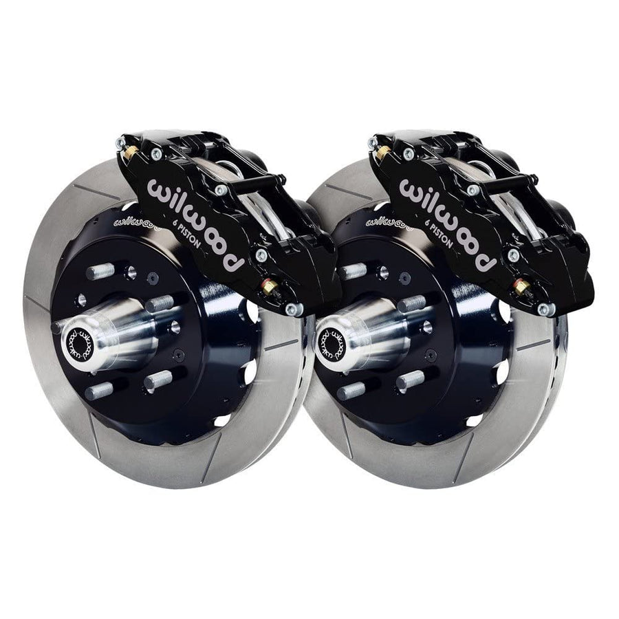 12.88" FNSL6R Drilled Front Hub Kit, Red