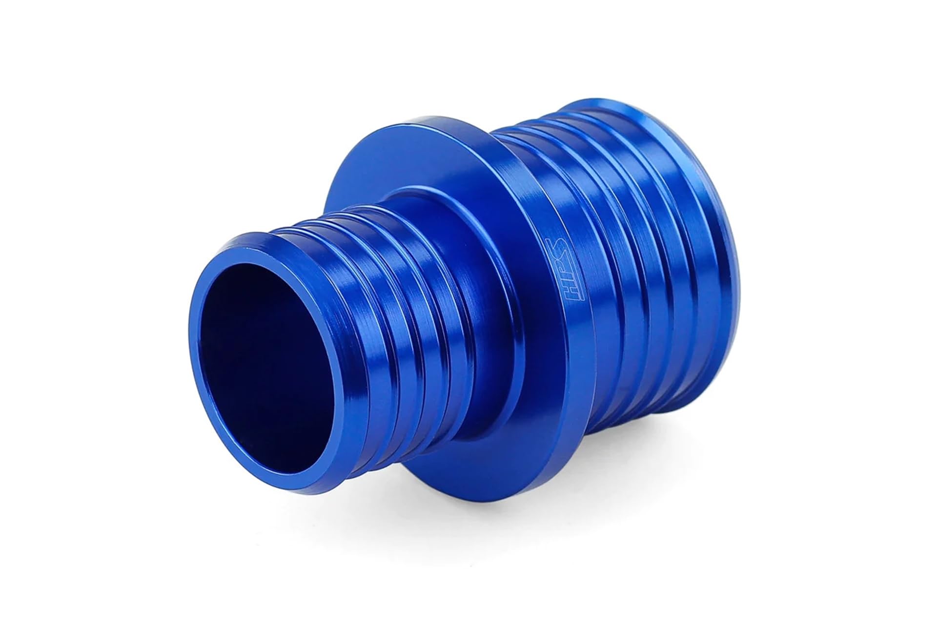 HPS 1/2" - 5/8" AHUR-050-062-BLUE Billet 6061 Aluminum Joiner Hose Union Connector Reducer, 13mm - 16mm OD, 1-1/2" Length, Blue