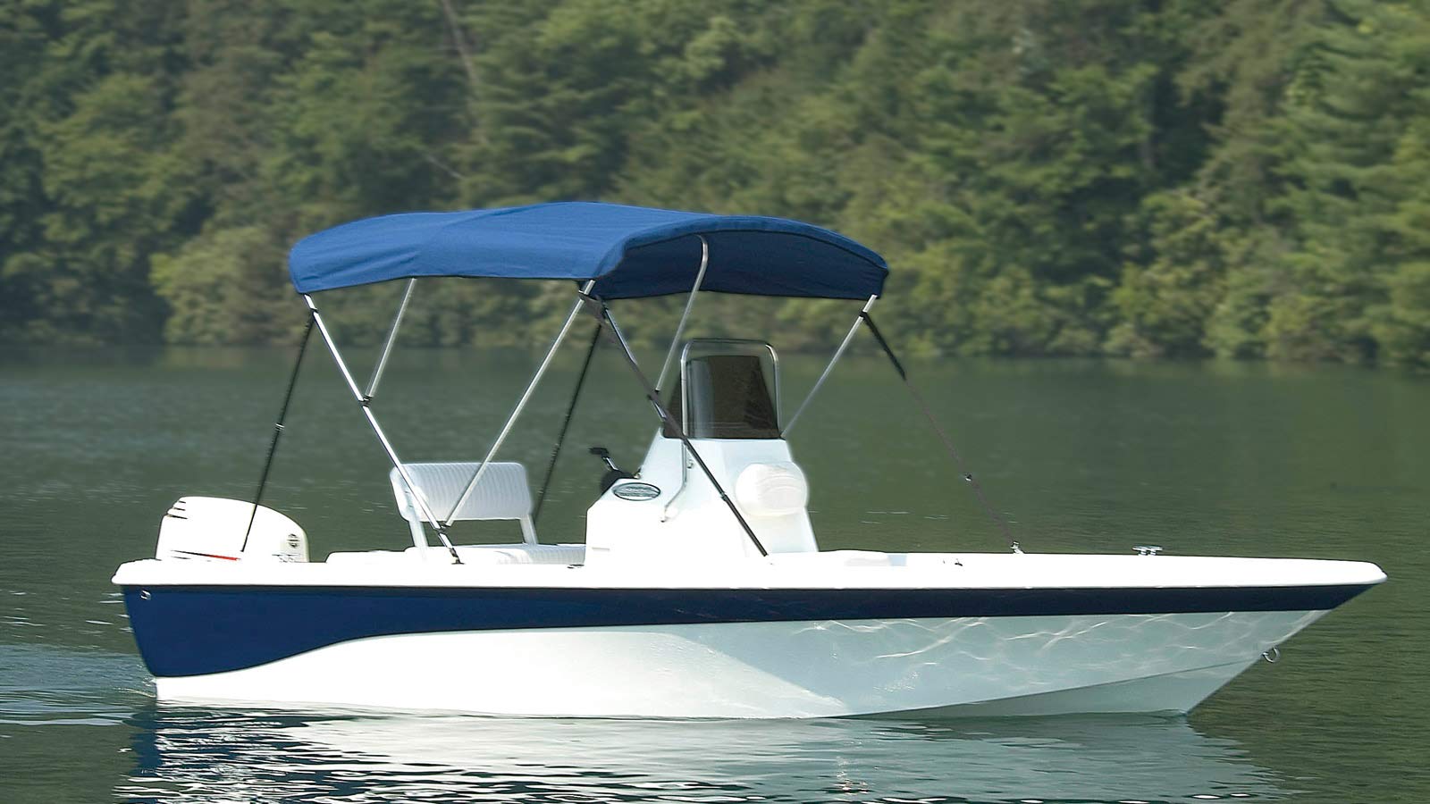 Pacific Blue 3 Bow Canvas 79"- 84"