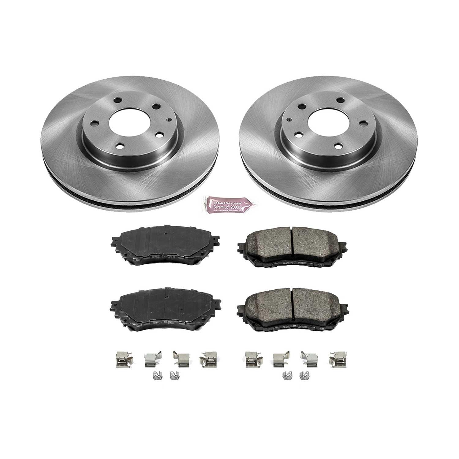 Power Stop Autospecialty KOE6968 Front Replacement Brake Kit-OE Brake Rotors & Ceramic Brake Pads For Mazda 6 2014-2018 [Model Specific]