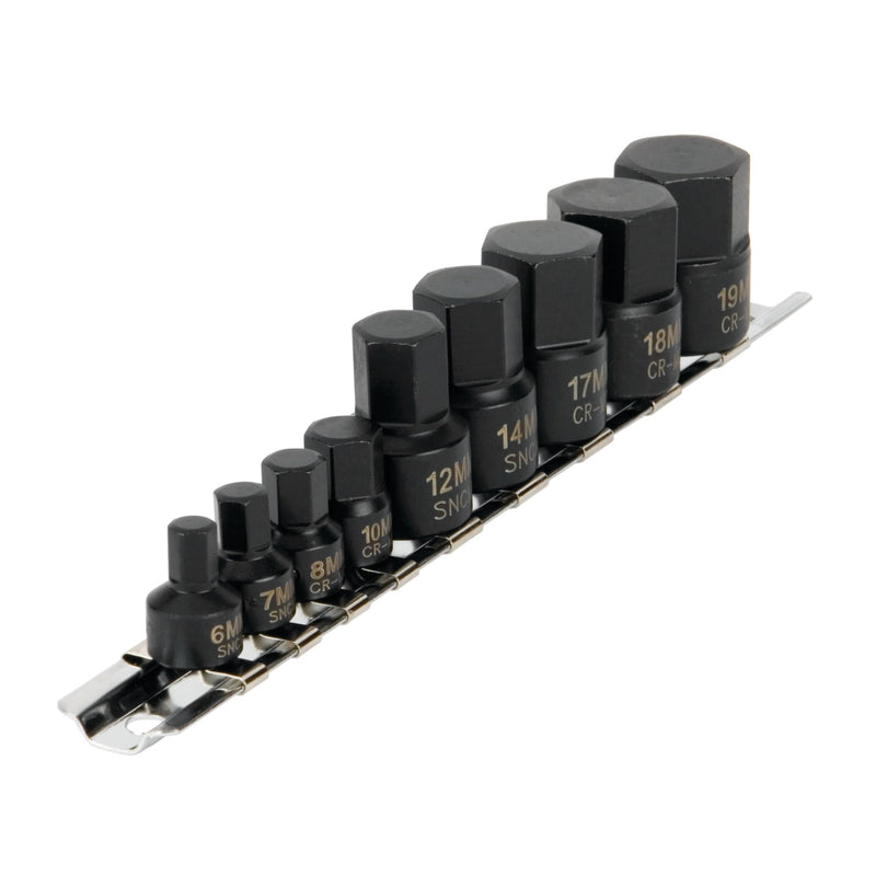 9-Piece Performance Tool W38964 Impact Metric Hex Bit Socket Set