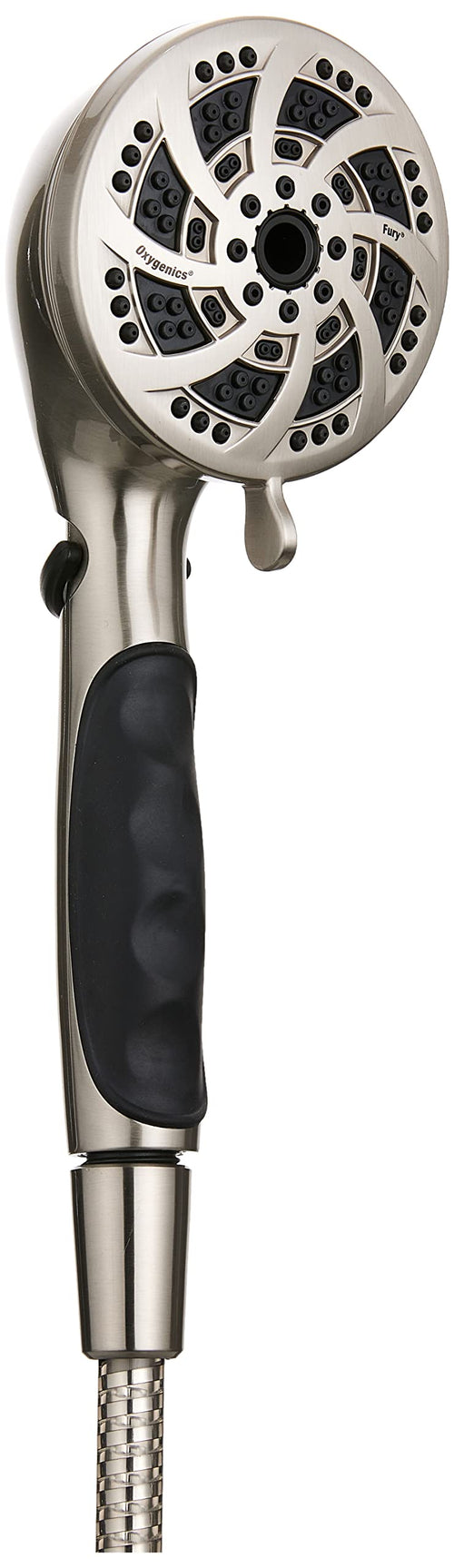 Oxygenics ETL 92489 Fury RV Handheld Shower - Brushed Nickel, 72 inch Hose length