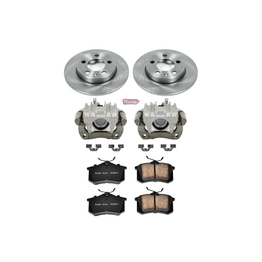 Power Stop KCOE3093 1-Click OE Replacement Brake Kit with Calipers For Audi TT Quattro 2000-2006 Autospecialty [Model Specific]