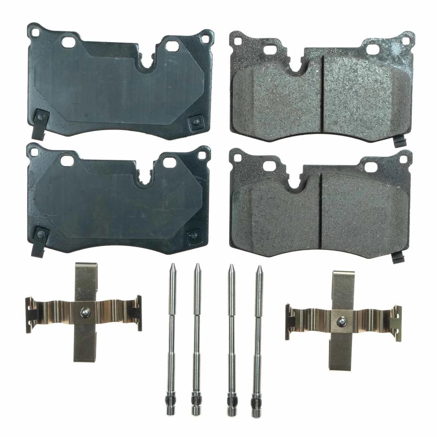 Rear Brake Kit Power Stop For Chevrolet Corvette 2020-25 - Ceramic Brake Pads With Installation Hardware, 17-8008