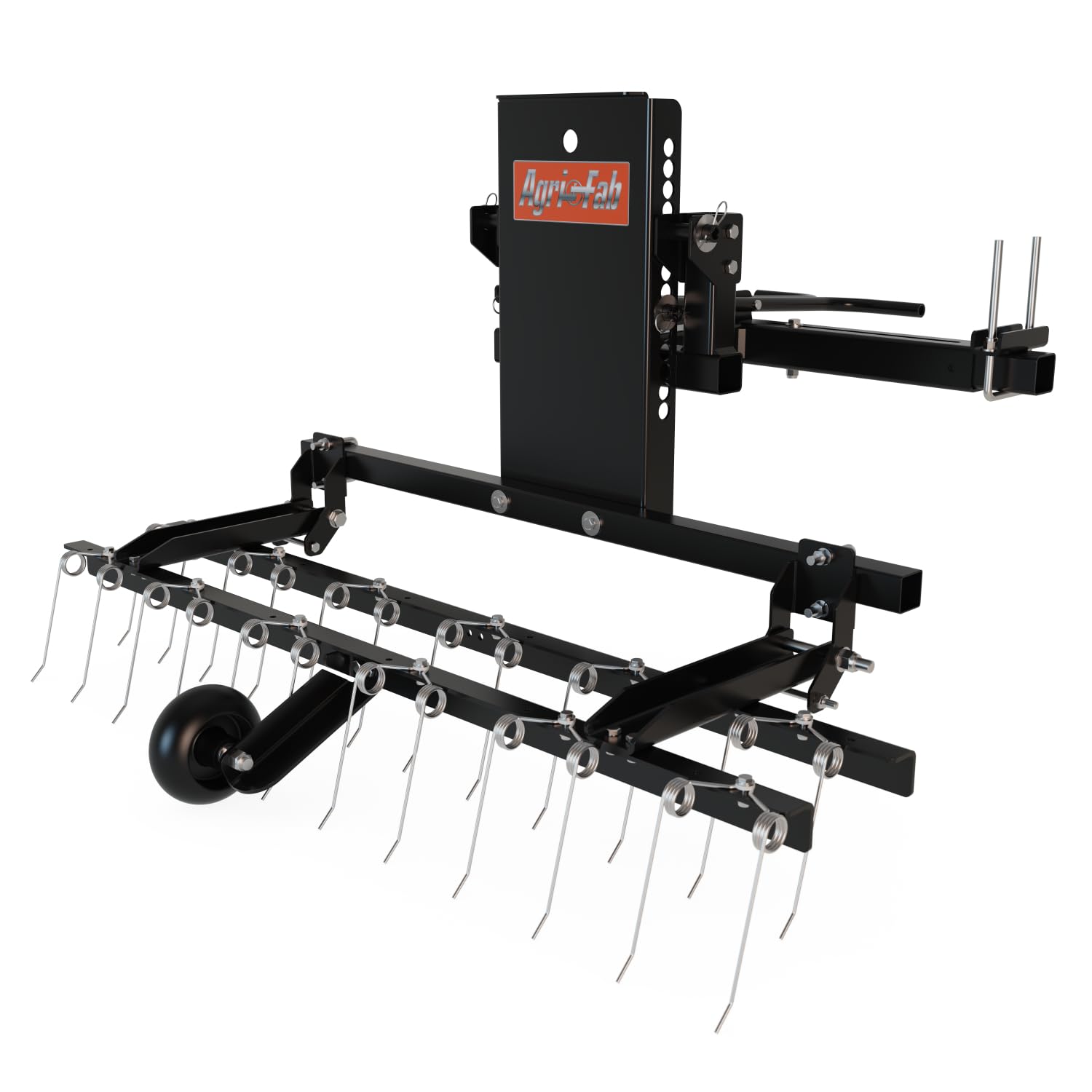 48" Agri-Fab 45-0629 Zero Turn Riding Lawn Mower Front Mount Dethatcher Attachment; 24 Durable Spring Tines, Penetrates and Turns Up Dried Grass, Weeds