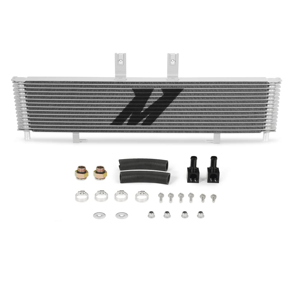 Mishimoto Transmission Cooler MMTC-DMAX-06SL, Compatible with Chevrolet & GMC Duramax 6.6 LBZ & LMM, 2006-2010, Silver