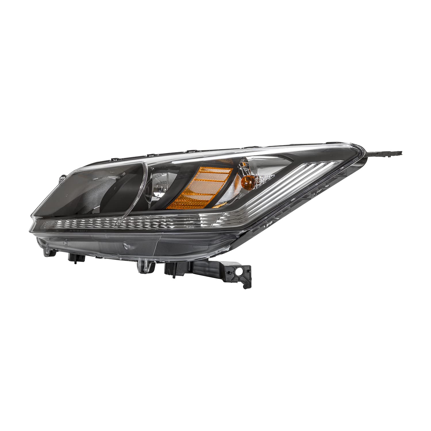 Left TYC Headlight Assembly Compatible with 2013-2015 Honda Accord