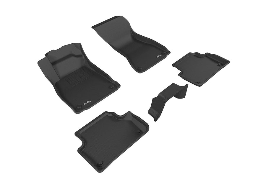 Kagu 3D MAXpider Custom Fit Floor Mat (Black) for Audi A4/A4 Allroad 2017-2026,S4 2018-2026,A5/S5 Sportback 2018-2026,RS 5 Sportback 2019-2026 - Full Set