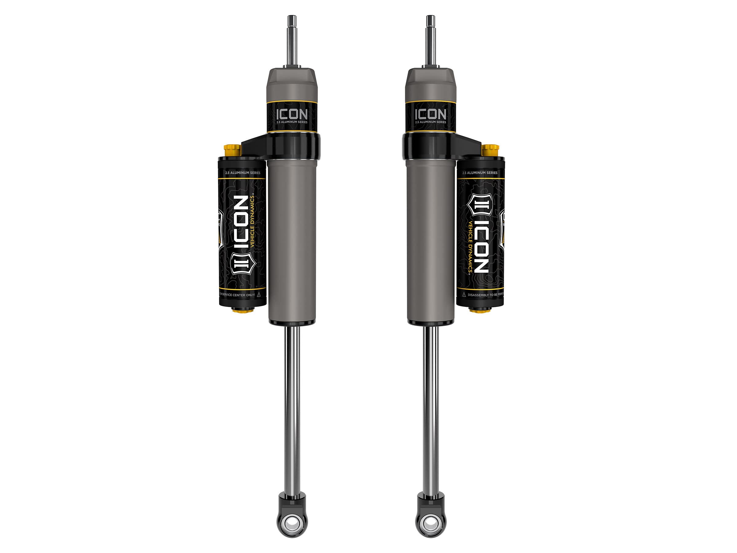 4.5 Lift ICON, Front 2.5 VS PB/CDCV Shocks, Pair, Compatible with 2005-Up Ford F250/F350 SD 4WD, 67710CP