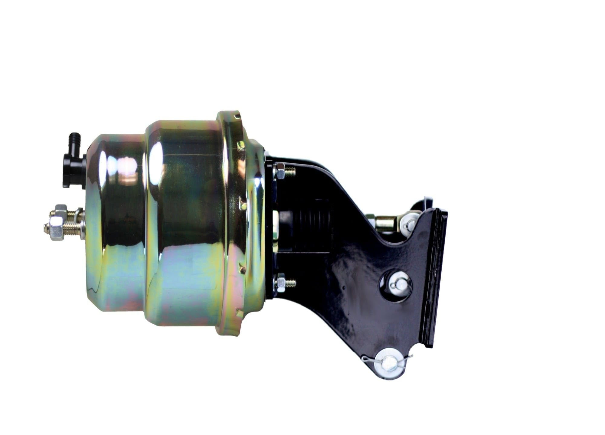 BRAKES LEED-761A3 7 Inch Dual Power Booster, 1-1/8 Inch Bore Master, Side Mount Valve, Disc/Disc