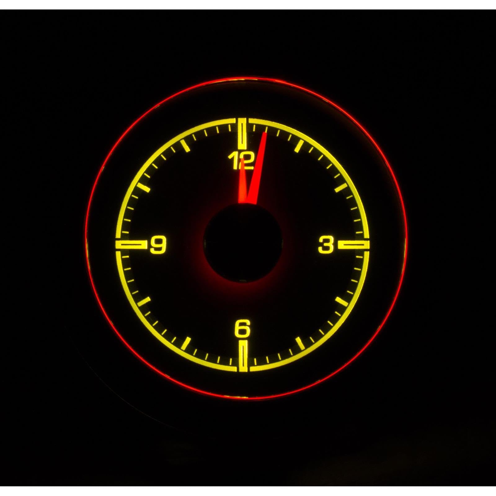 Dakota Digital 55 56 Chevy Analog Clock Gauge for HDX gauge Black Alloy HLC-55C-K
