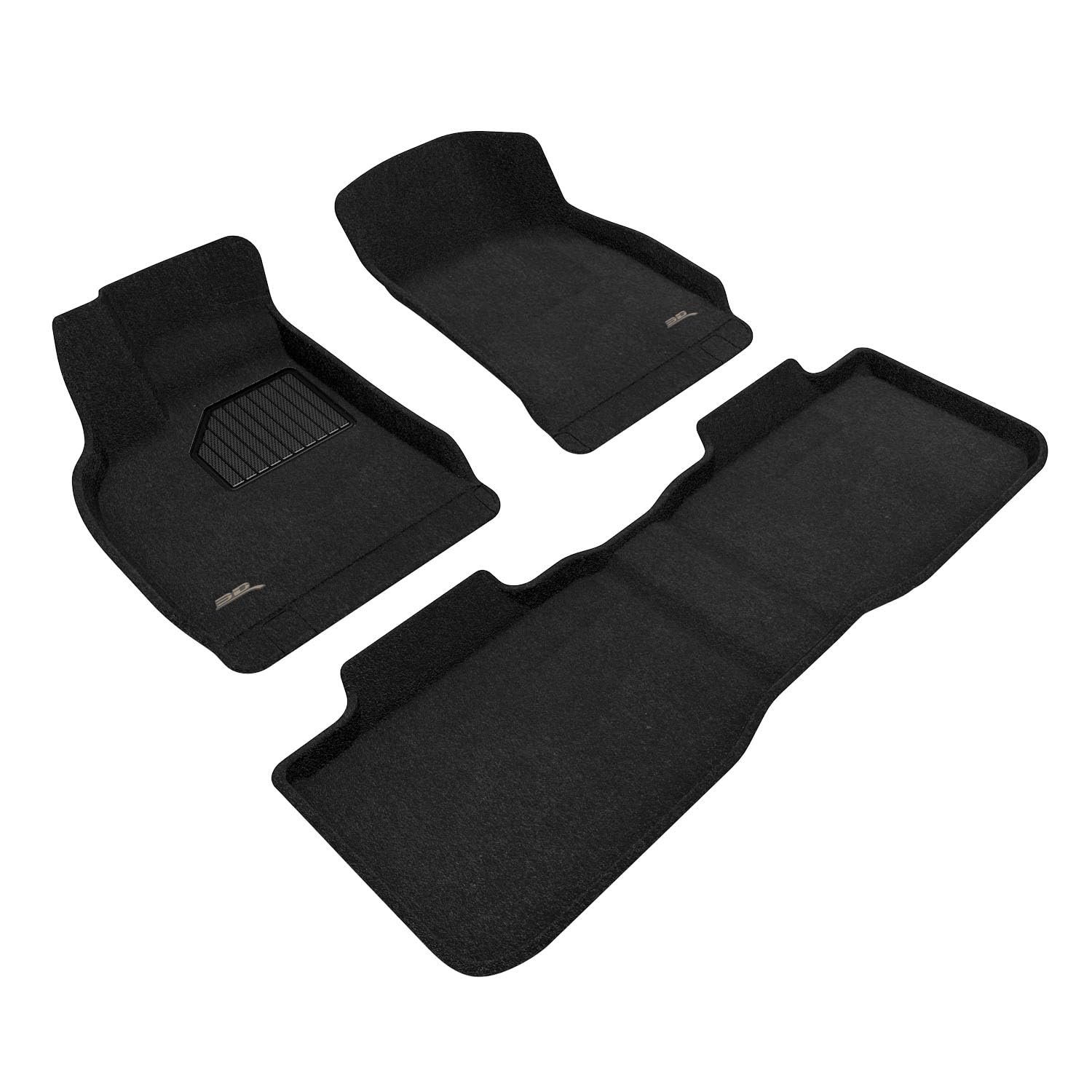 Custom Fit 3D MAXpider Elegant Floor Mat (Black) Compatible with Lucid Air Touring 2022-2024 - Full Set