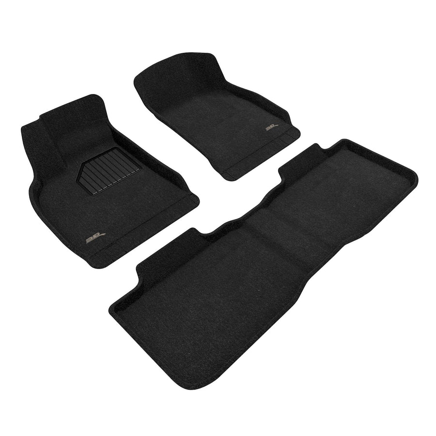 Custom Fit 3D MAXpider Elegant Floor Mat (Black) Compatible with Lucid Air Touring 2022-2024 - Full Set