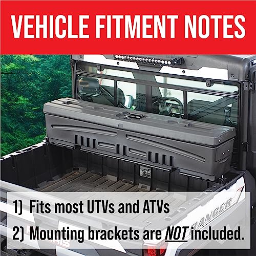 DU-HA 70820 DUHA All-Terrain Side by Side Storage Box fits Most ATVs and UTVs - Black Heavy Duty Storage Box Only, Mounting Hardware Sold Separately