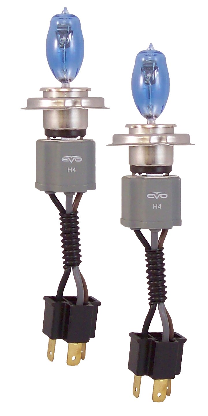 EVO Formance CIPA Alfas Maximum Intensity H4 Ultra White Halogen Bulbs - Twin Pack