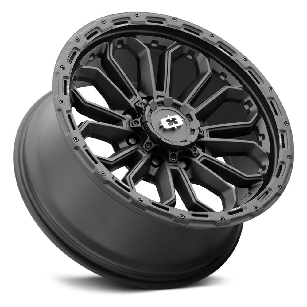 405 Vision Korupt 20x10 8x6.5" -25mm Satin Black Wheel Rim 20" Inch