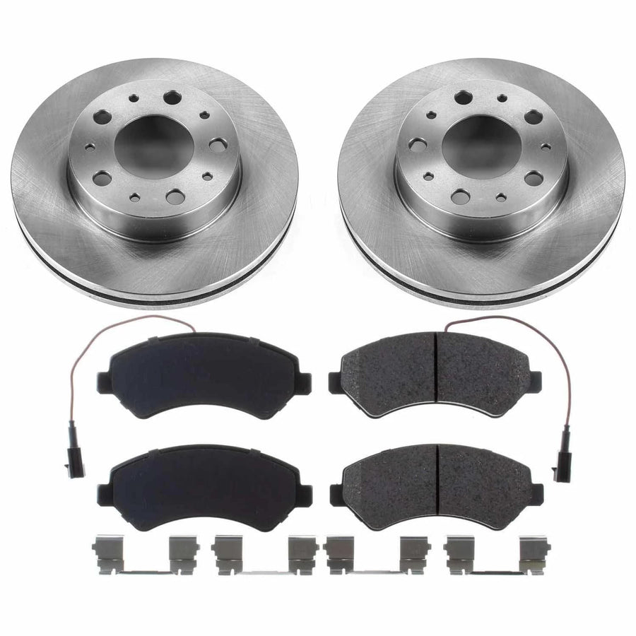 Power Stop KOE7306 Front Replacement Brake Kit-OE Brake Rotors & Ceramic Brake Pads For Ram ProMaster 1500, 2500, Ram ProMaster 3500 [Model Specific]