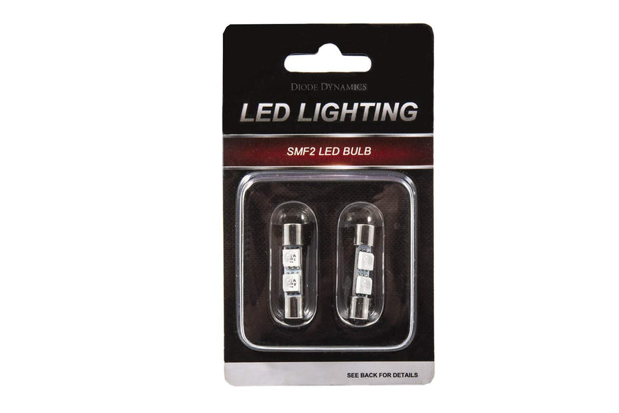 Amber 28mm SMF2 LED Bulb Pair Diode Dynamics