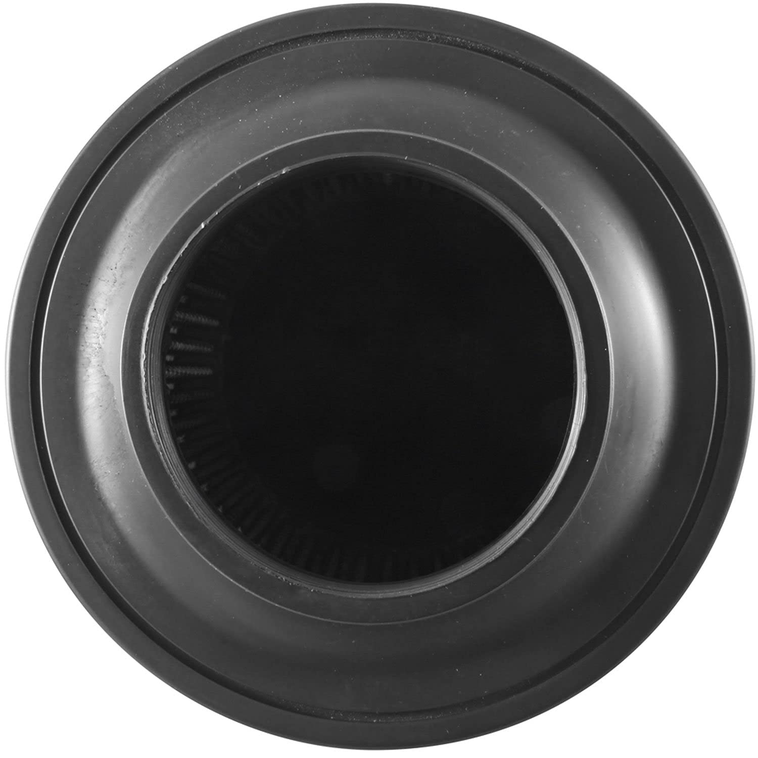 Universal Spectre Clamp-On Air Filter: High Performance, Washable Filter: Round Tapered; 3 in (76 mm) Flange ID; 6.5 in (165 mm) Height; 6 in (152 mm) Base; 4.75 in (121 mm) Top, SPE-9131, Black