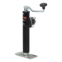 CURT Weld-On Pipe-Mount Trailer Jack, 3,000 lbs. Support Capacity, 10-3/4 Inches Vertical Travel