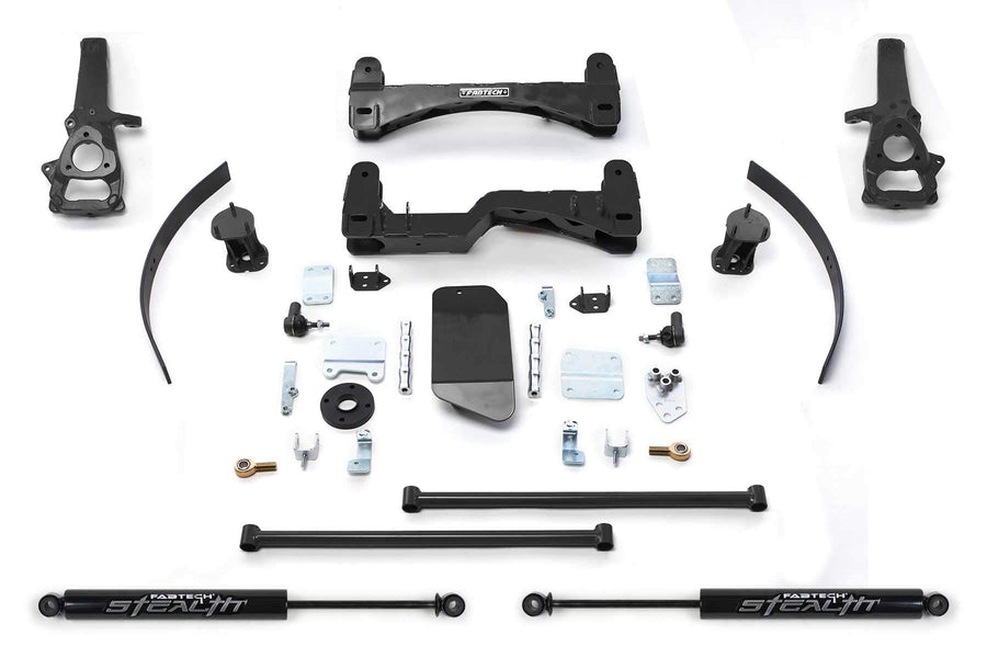 Fabtech K3016M Lift System Basic w/Shocks w/Stealth Monotube Shocks 6 in. Lift