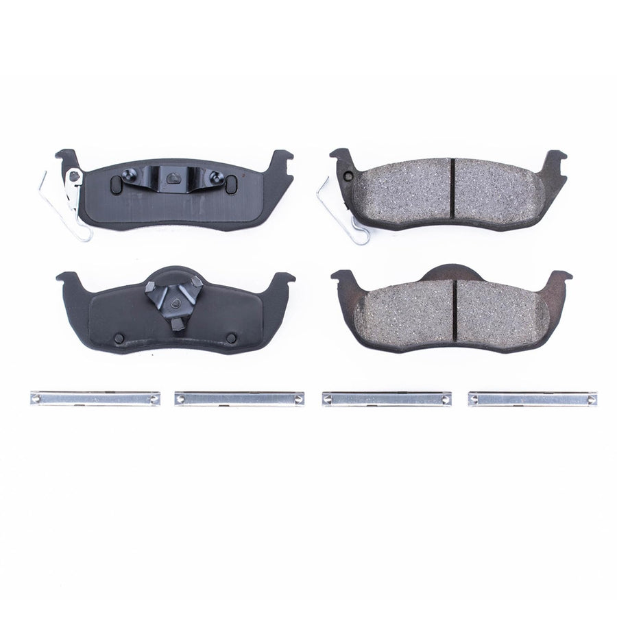 Power Stop Brake Kit Rear For Jeep Commander 2006-10 | Jeep Grand Cherokee 2005-10 - Ceramic Brake Pads With Installation Hardware, 17-1087
