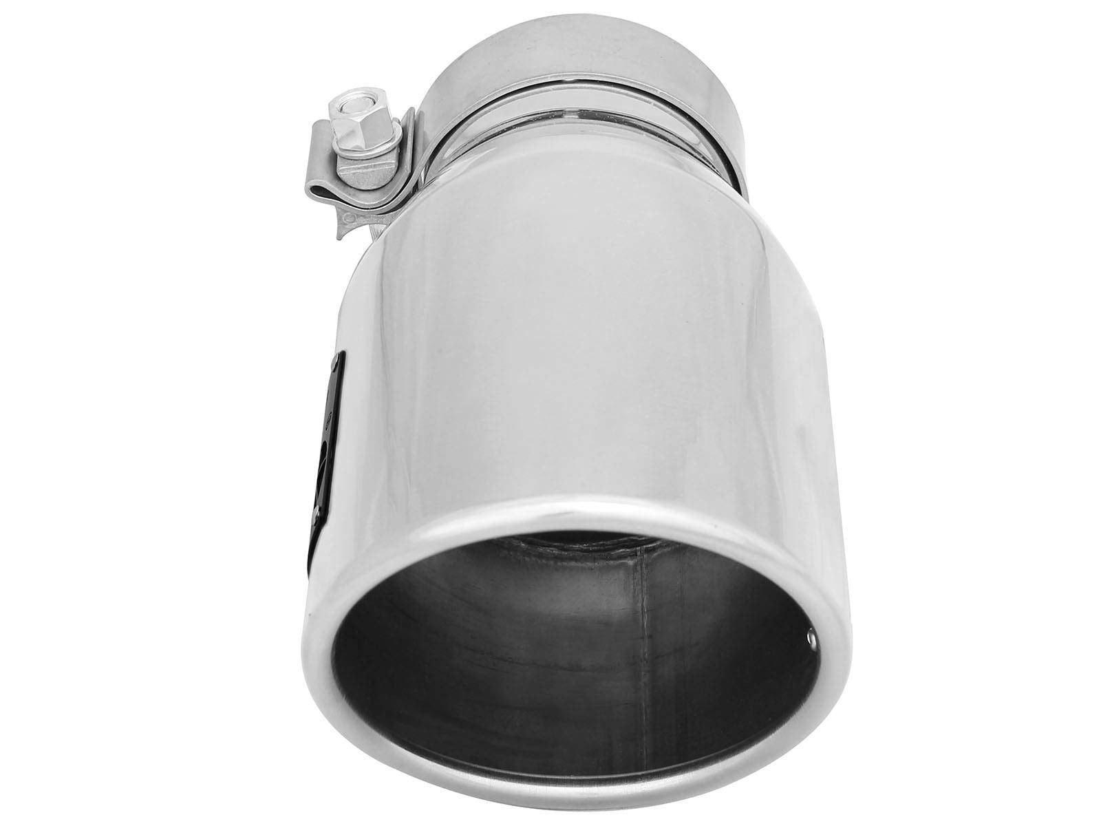3" Inlet aFe Power 49T30451-P09 x 4-1/2" Outlet x 9" Length Stainless Steel Polished Bolt-On Exhaust Tip