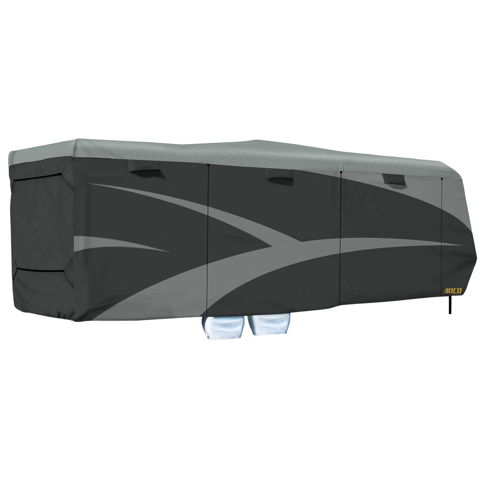 Toy Hauler ADCO 52275 Designer Series SFS AquaShed Cover, Fits 30'1" - 33'6" Trailers, Gray