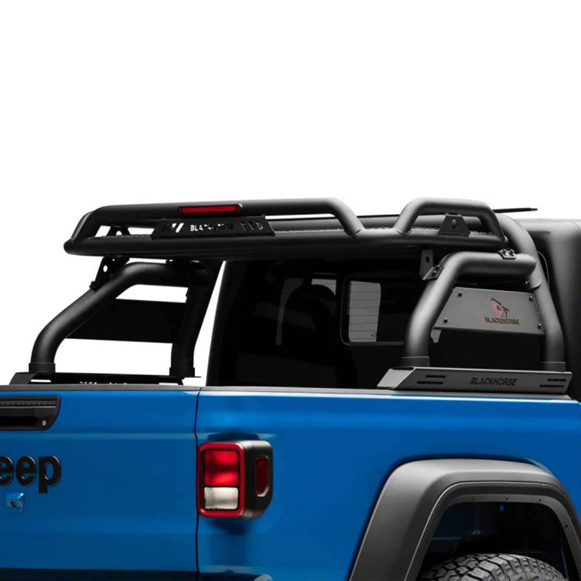Atlas Roll Bar Black Black Horse Off Road Compatible with 2020-2023 Jeep Gladiator-ATRB9BK