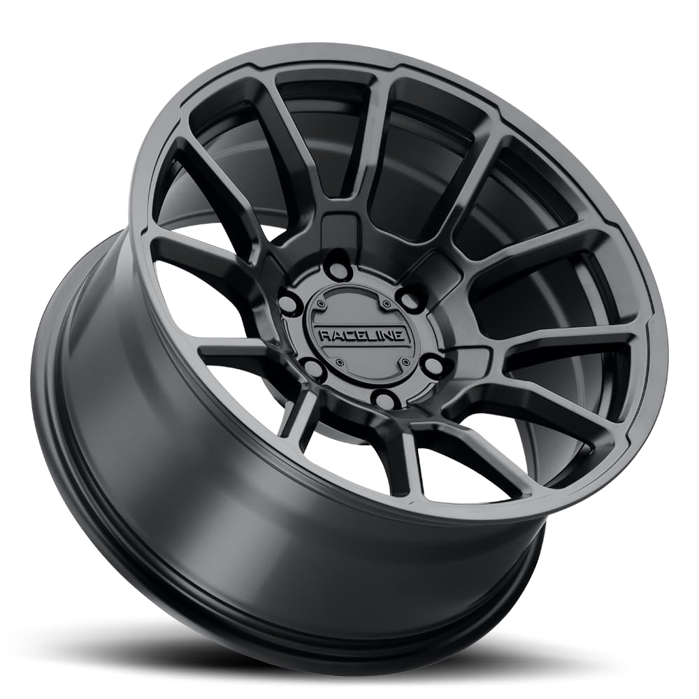 950B Raceline Wheels GAUGE Satin Black Wheel (15 x 8. inches /5 x 139 mm, -24 mm Offset)