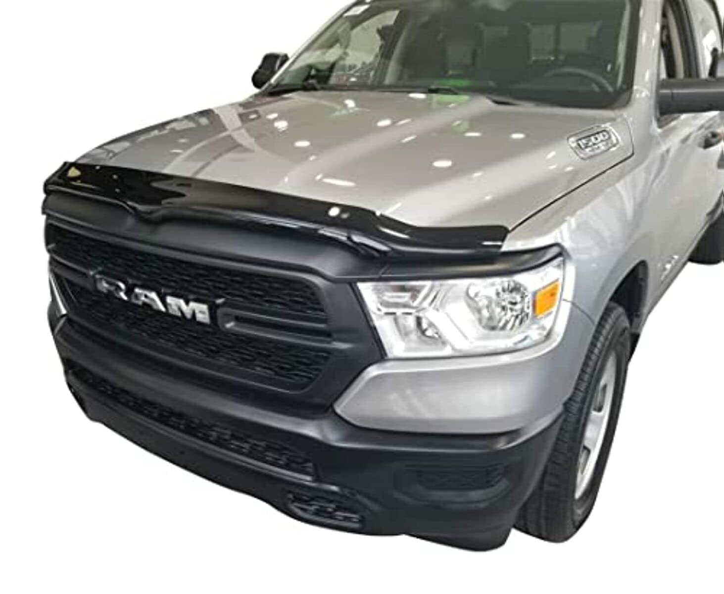 TrailFX Bug Shield for New Model Ram 1500 2019-2024 Smoke Acrylic Wrap-Around Low Profile Durable Acrylic No Drilling Installation TrailFX 8720H