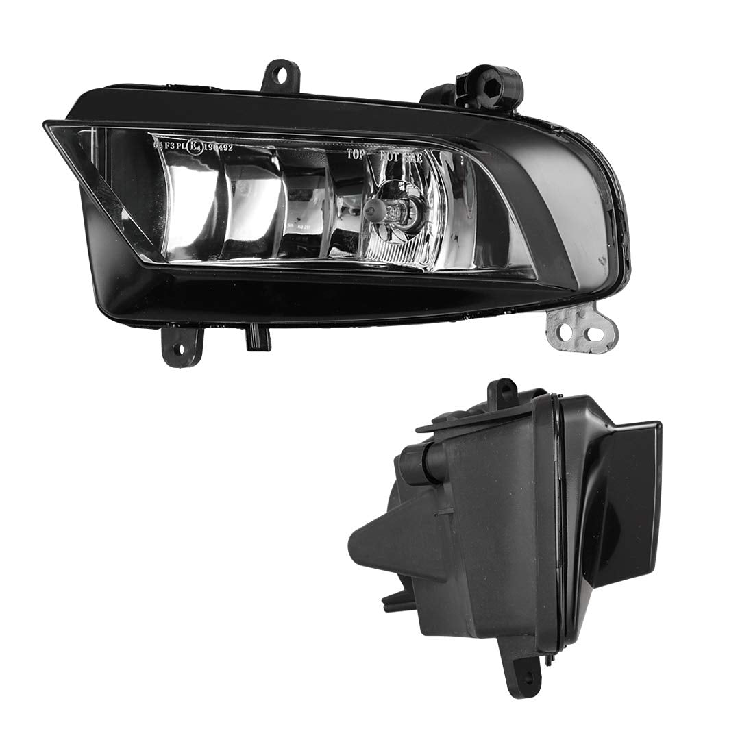 Fog Lights Winjet WJ30-0533-09 Replacements Pair Set RH LH for 2013-2016 Audi A4 - Clear